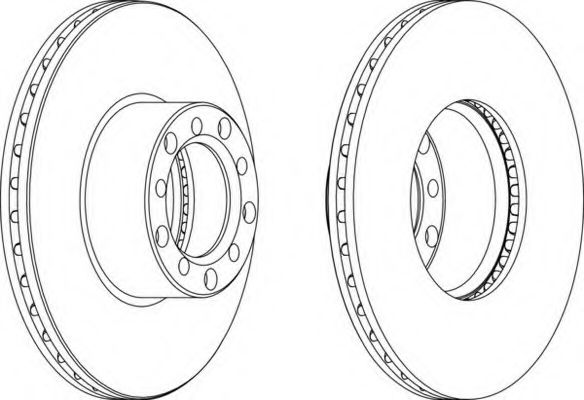 Тормозной диск FERODO DDF142-1