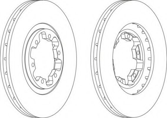 Тормозной диск FERODO DDF1626-1