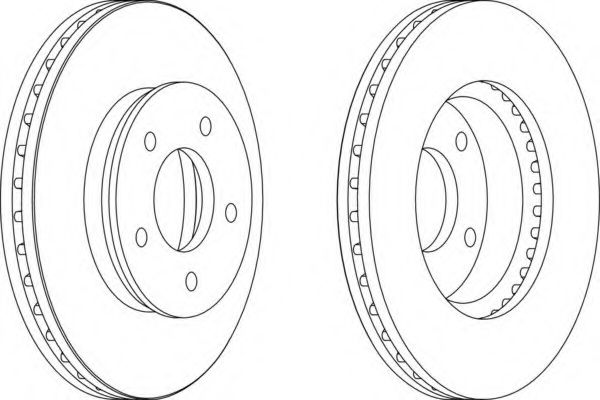 Тормозной диск FERODO DDF1673-1
