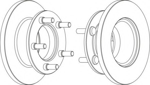 Тормозной диск FERODO DDF225-1