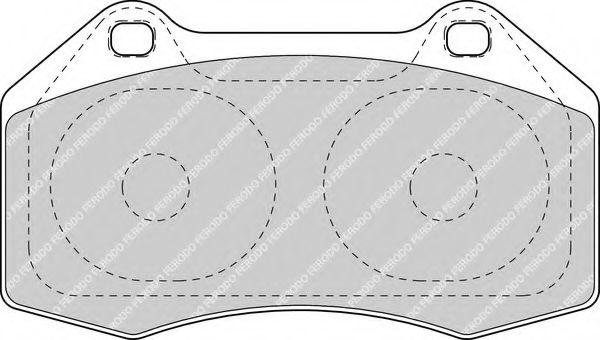 Комплект тормозных колодок, дисковый тормоз FERODO FDB1667