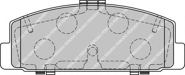 Комплект тормозных колодок, дисковый тормоз FERODO FDB1721
