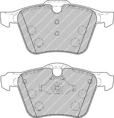 Комплект тормозных колодок, дисковый тормоз FERODO FDB1898