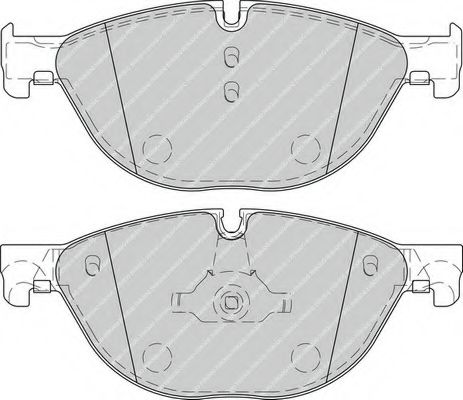 Комплект тормозных колодок, дисковый тормоз FERODO 25045