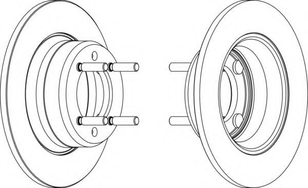 Тормозной диск FERODO DDF036