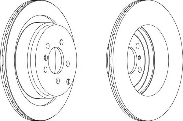 Тормозной диск FERODO DDF1437