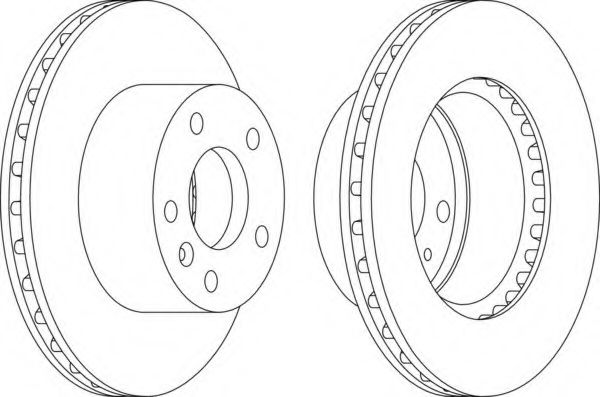 Тормозной диск FERODO DDF1643