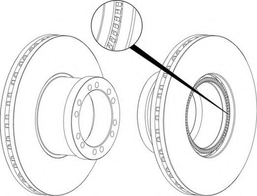 Тормозной диск FERODO FCR255A