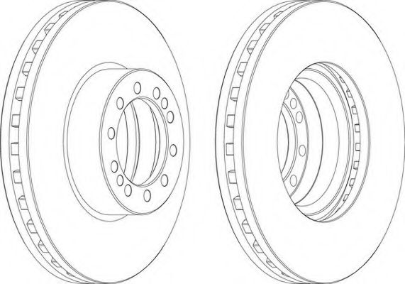 Тормозной диск FERODO FCR257A