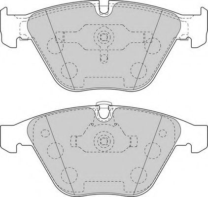 Комплект тормозных колодок, дисковый тормоз FERODO FSL1628