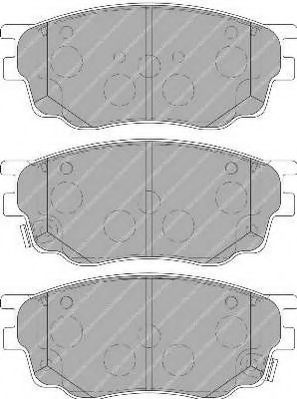 Комплект тормозных колодок, дисковый тормоз FERODO FSL1707