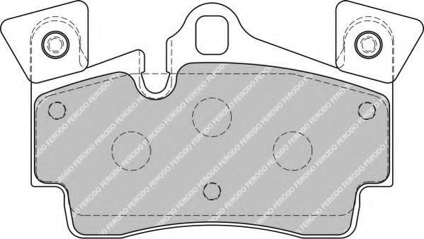 Комплект тормозных колодок, дисковый тормоз FERODO FSL1835