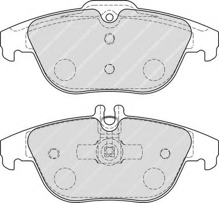 Комплект тормозных колодок, дисковый тормоз FERODO 24253