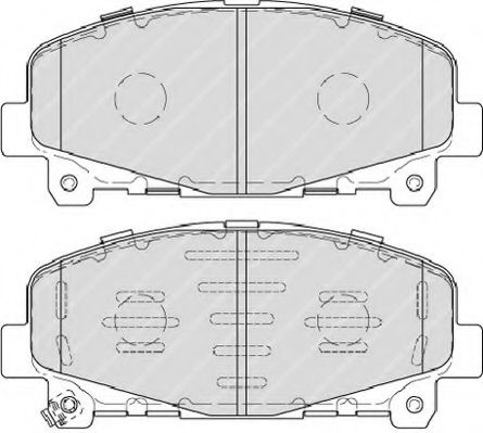 Комплект тормозных колодок, дисковый тормоз FERODO FSL4270