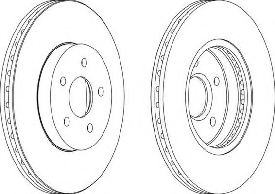 Тормозной диск FERODO DDF1125C