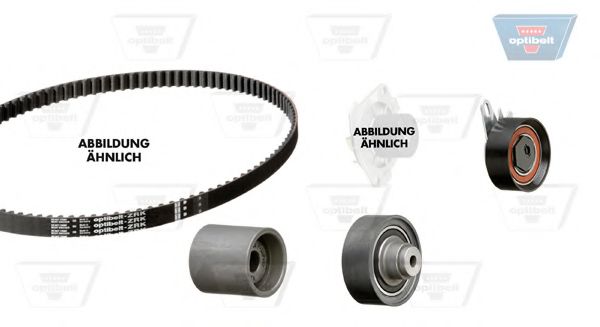 Водяной насос + комплект зубчатого ремня OPTIBELT KT 1486 W1