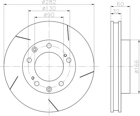 Тормозной диск MINTEX MDC1278L