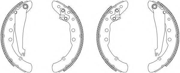 Комплект тормозных колодок MINTEX MSK285