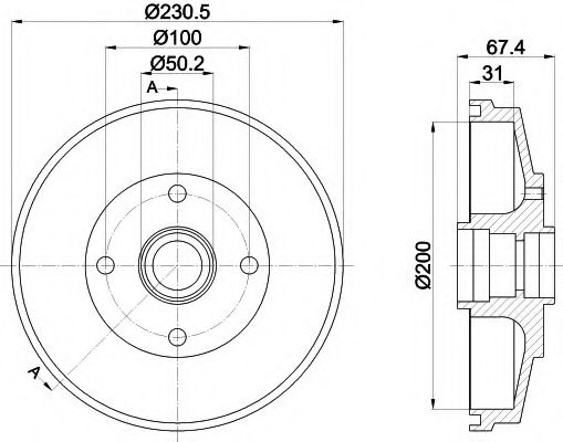 Тормозной барабан MINTEX MBD313
