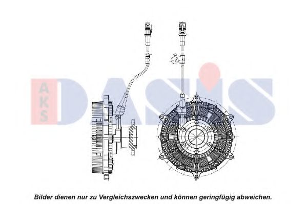 Сцепление, вентилятор радиатора AKS DASIS 268063N