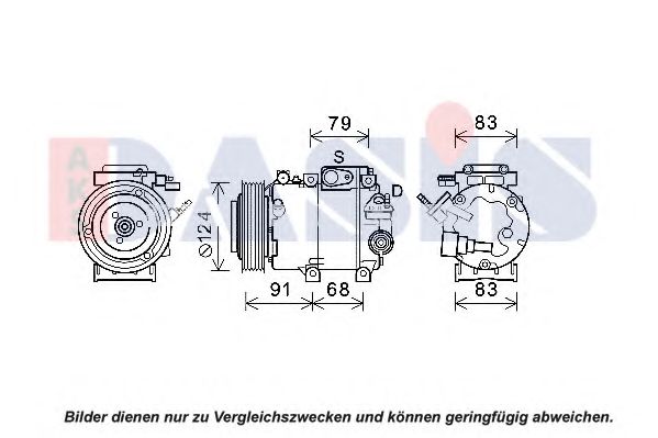 Компрессор, кондиционер AKS DASIS 852857N
