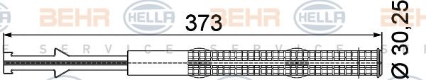 Осушитель, кондиционер BEHR HELLA SERVICE 8FT 351 197-271