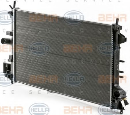 Радиатор, охлаждение двигателя BEHR HELLA SERVICE 8MK376700351