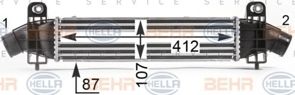 Интеркулер BEHR HELLA SERVICE 8ML 376 700-731