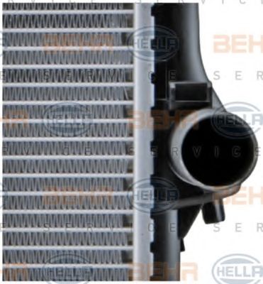 Радиатор, охлаждение двигателя BEHR HELLA SERVICE 8MK376713101