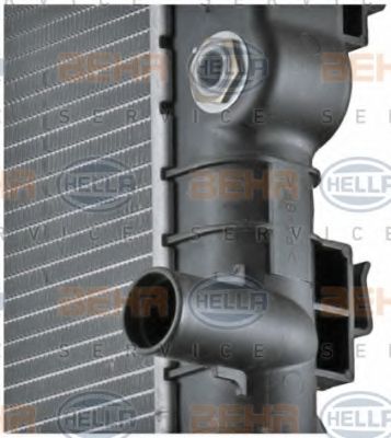 Радиатор, охлаждение двигателя BEHR HELLA SERVICE 8MK376718591