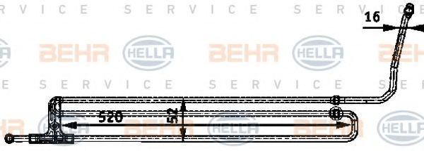 Масляный радиатор, рулевое управление BEHR HELLA SERVICE 8MO 376 726-201