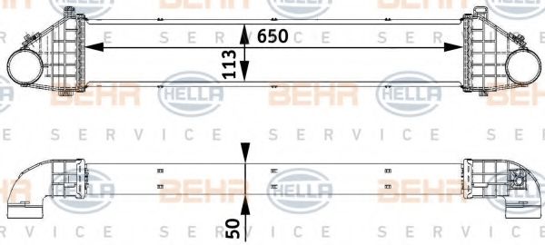 Интеркулер BEHR HELLA SERVICE 8ML 376 729-541