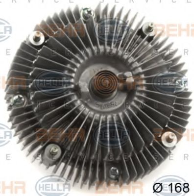 Сцепление, вентилятор радиатора BEHR HELLA SERVICE 8MV 376 758-721