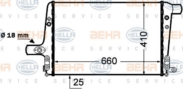 Интеркулер BEHR HELLA SERVICE 8ML 376 776-041