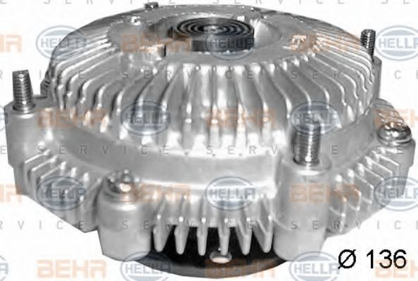 Сцепление, вентилятор радиатора BEHR HELLA SERVICE 8MV 376 791-021