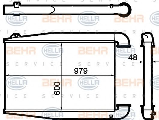 Интеркулер BEHR HELLA SERVICE 8ML 376 792-011