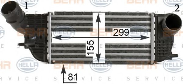 Интеркулер BEHR HELLA SERVICE 8ML 376 910-311