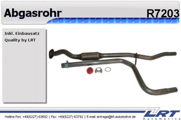 Труба выхлопного газа LRT R7203