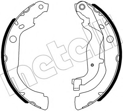 Комплект тормозных колодок METELLI 53-0535