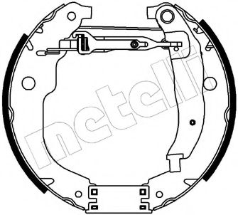 Комплект тормозных колодок METELLI 51-0205