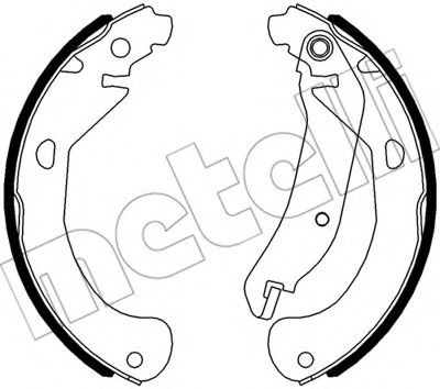 Комплект тормозных колодок METELLI 53-0552