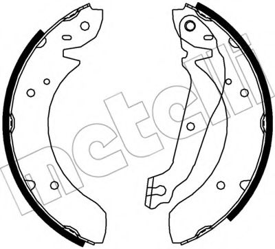 Комплект тормозных колодок METELLI 53-0584