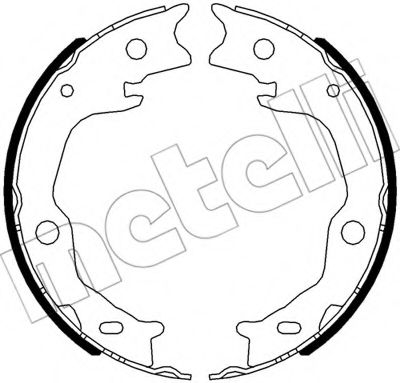 Комплект тормозных колодок, стояночная тормозная система METELLI 53-0645