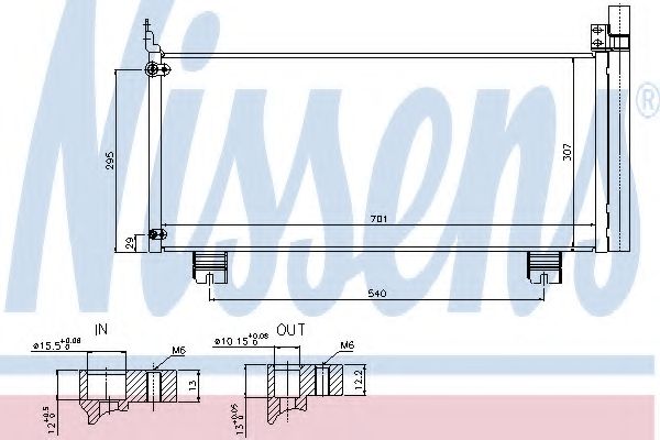 Конденсатор, кондиционер NISSENS 940344