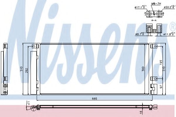 Конденсатор, кондиционер NISSENS 940388