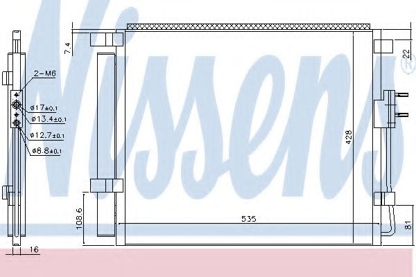 Конденсатор, кондиционер NISSENS 940391
