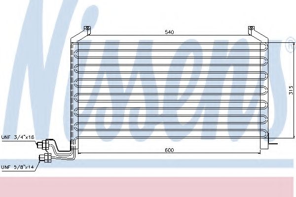 Конденсатор, кондиционер NISSENS 94088