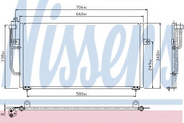 Конденсатор, кондиционер NISSENS 94306