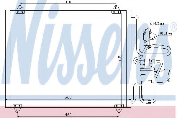 Конденсатор, кондиционер NISSENS 94440