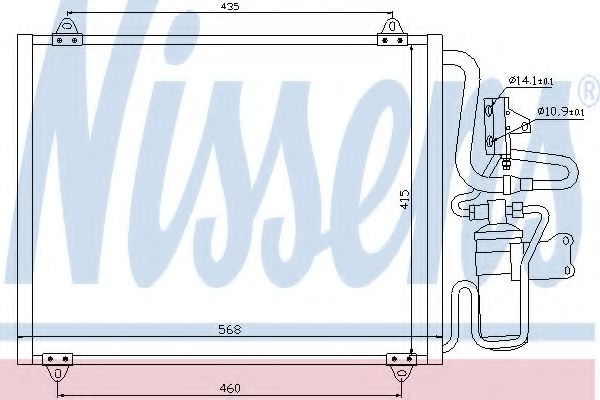 Конденсатор, кондиционер NISSENS 94441